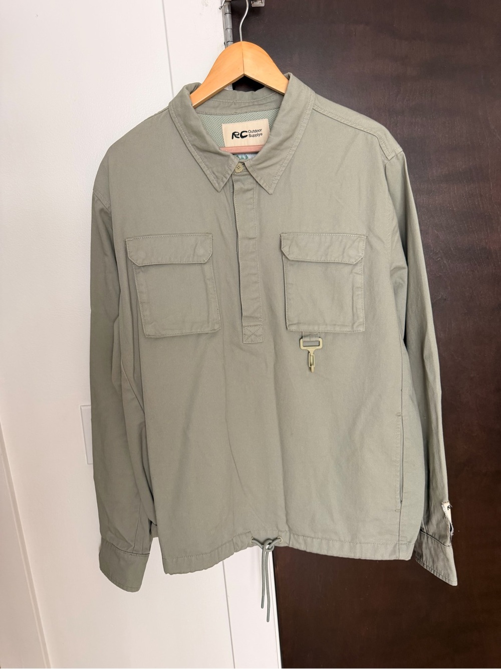 Reese Cooper RC Outdoor Supply Khaki Green Mens Large Over Shirt